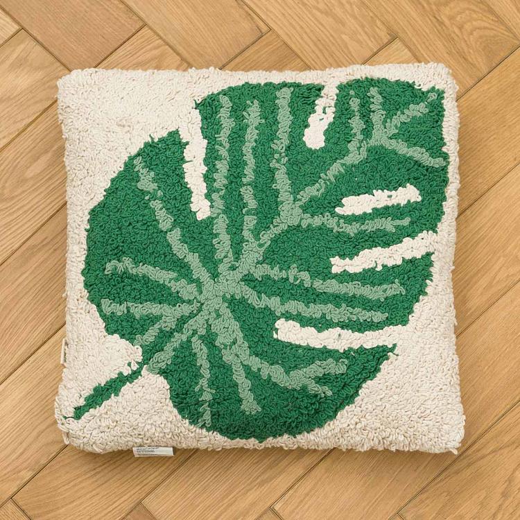 Декоративная подушка Лист Монстеры Monstera Cushion