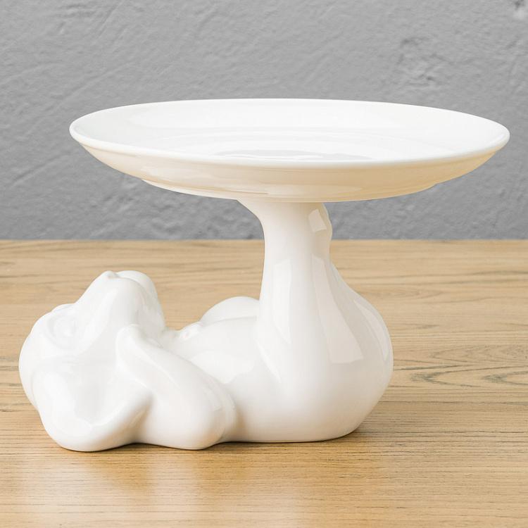 Сервировочная подставка-тортовница Пёсик, M Decorative Plate Dog Medium