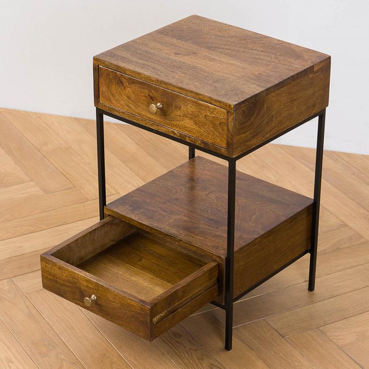 Прикроватный столик с двумя ящиками Арабика Arabica Side Table With 2 Drawers