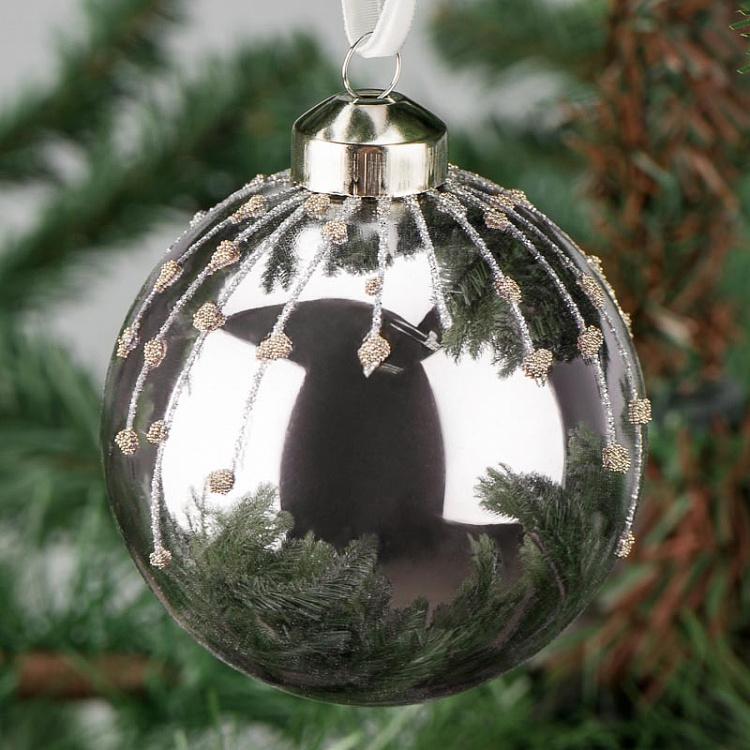 Ёлочная игрушка Сиреневый шар Ball Lilac 8 cm