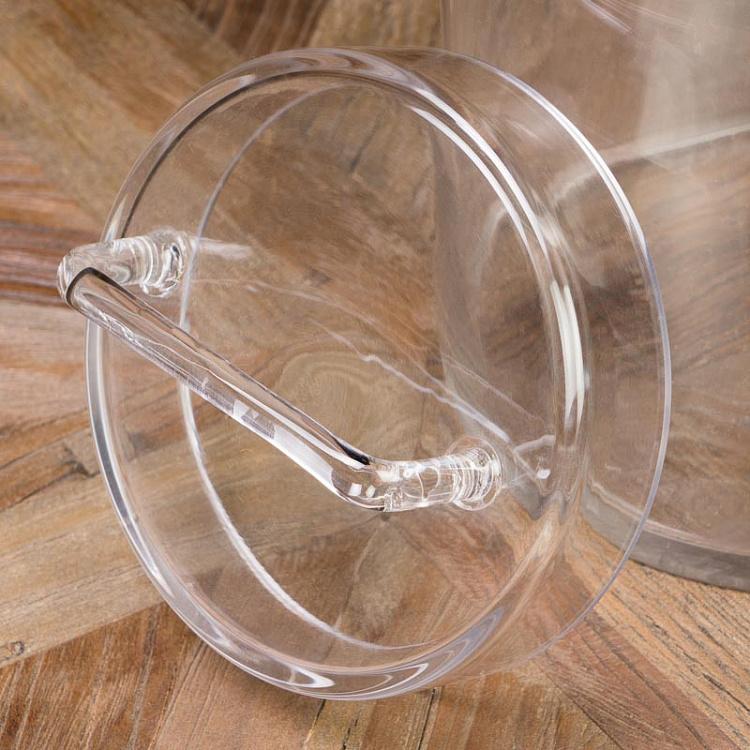 Стеклянная ёмкость для хранения, M Glass Vase With Straight Handle Medium
