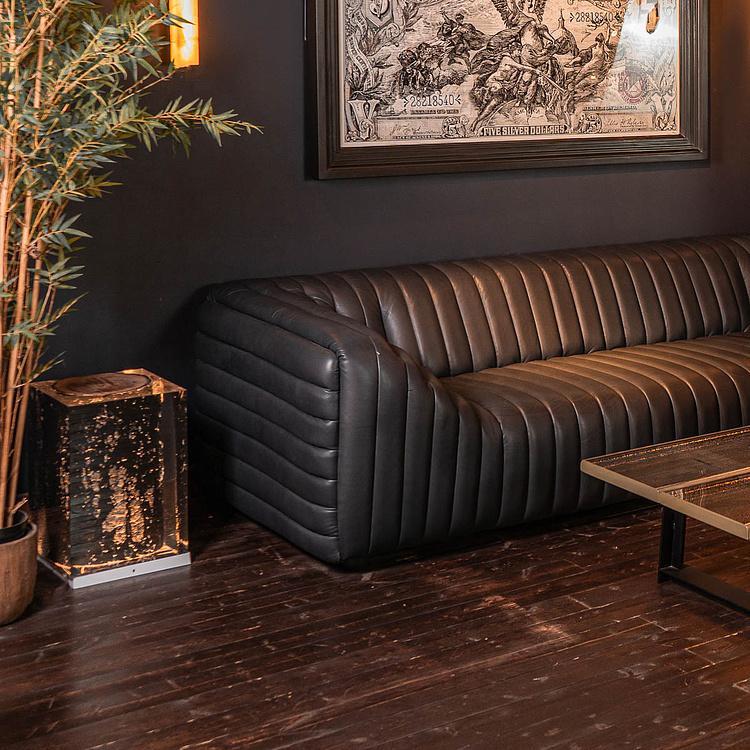 Прикроватный столик Ниллек с обожжённым стволом дерева в акриле F162 Nilleq Occasional Table, Burnt Wood