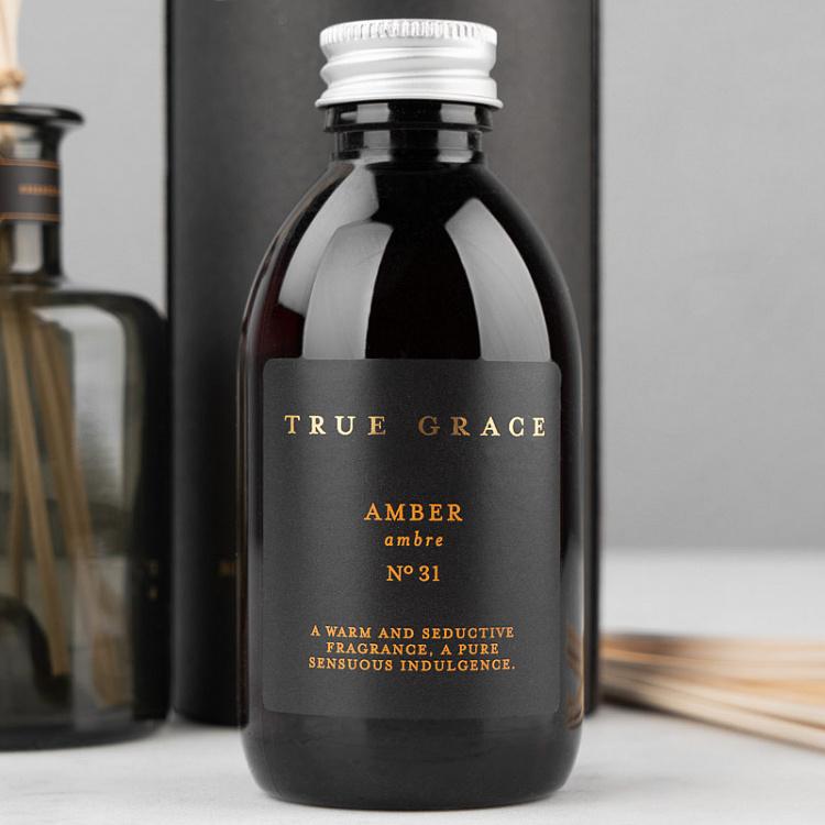 Аромадиффузор набор (палочки, жидкость, бутылочка) Янтарь, 200 мл Small Reed Diffuser Amber 200 ml