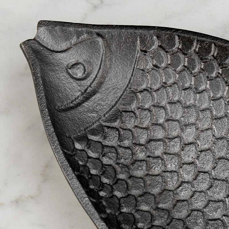 Набор из двух сервировочных блюд Бронзовые рыбы Set Of 2 Fish Bronze Trays