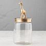 Ёмкость для хранения Decorative Jar With Giraffe Figure Gold