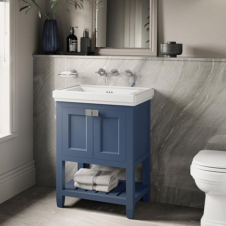 Настенная овальная белая мыльница в подставке цвета хром Soap Dish Chrome And White