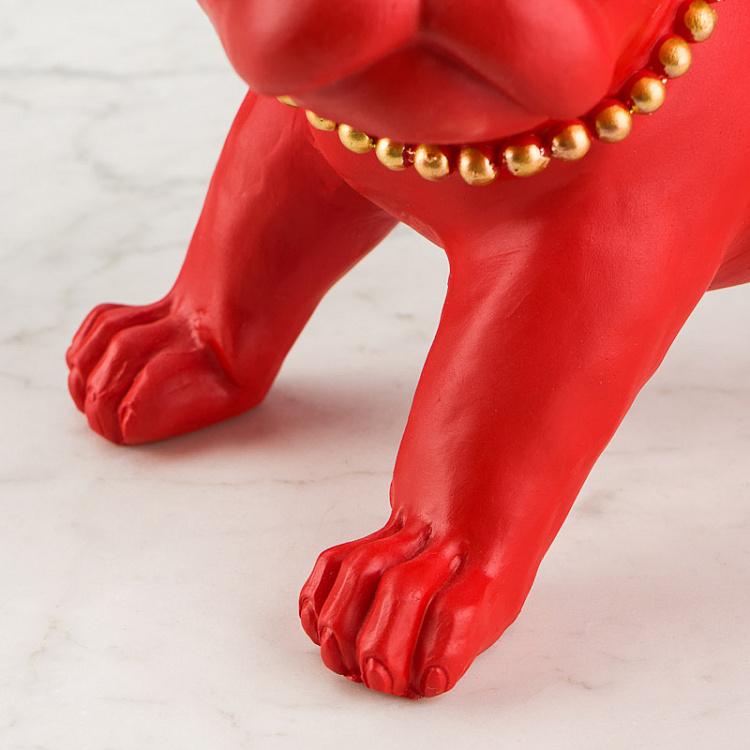 Статуэтка Француз в солнечных очках Frenchie With Sunglasses Red