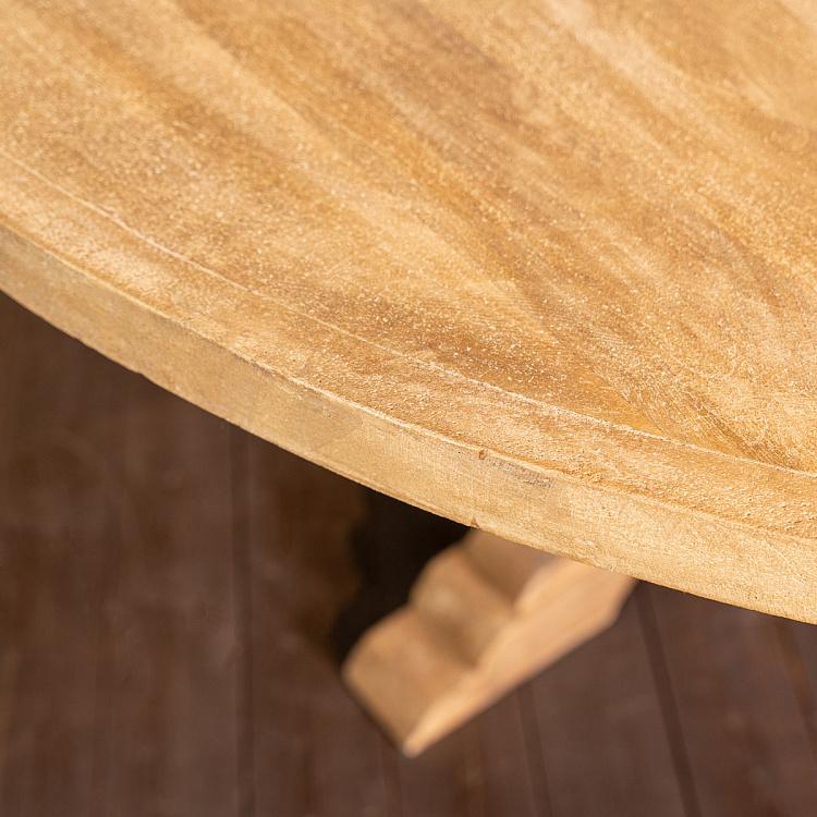 Круглый обеденный стол из дерева манго Вальбель Valbell Round Dining Table Mango Wood