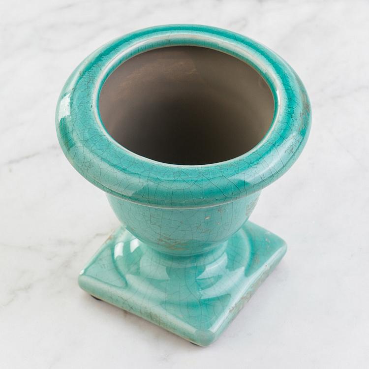 Бирюзовая мини-ваза Медичи, S Medicis Vase Aqua Green Small