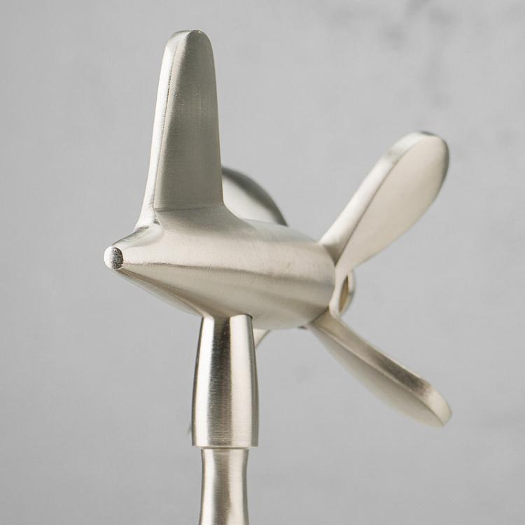 Настольные часы с пропеллером на подставке Propeller Desk Clock On Leather Stand