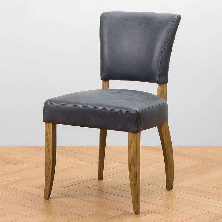 Стул Мами с заклёпками, светлые ножки Mami Dining Chair With Studs, Oak Brown