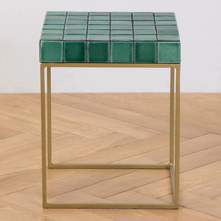 Прикроватный столик со столешницей из керамической плитки Порту Porto Side Table Ceramic Tiles