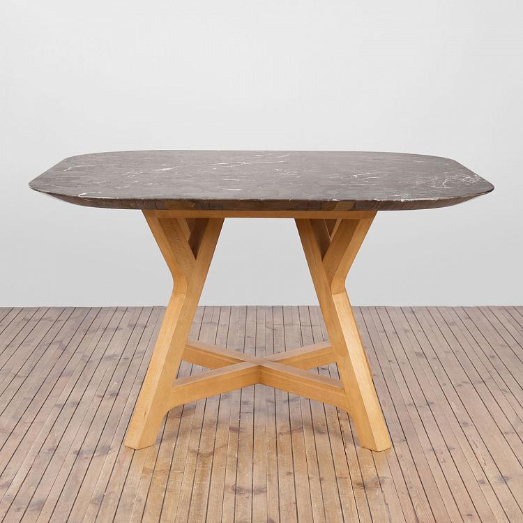 Квадратный обеденный стол Каменный лист F306 Stoneleaf Square Dining Table