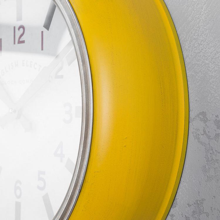 Настенные Жёлтые часы Yellow Clock English Electric