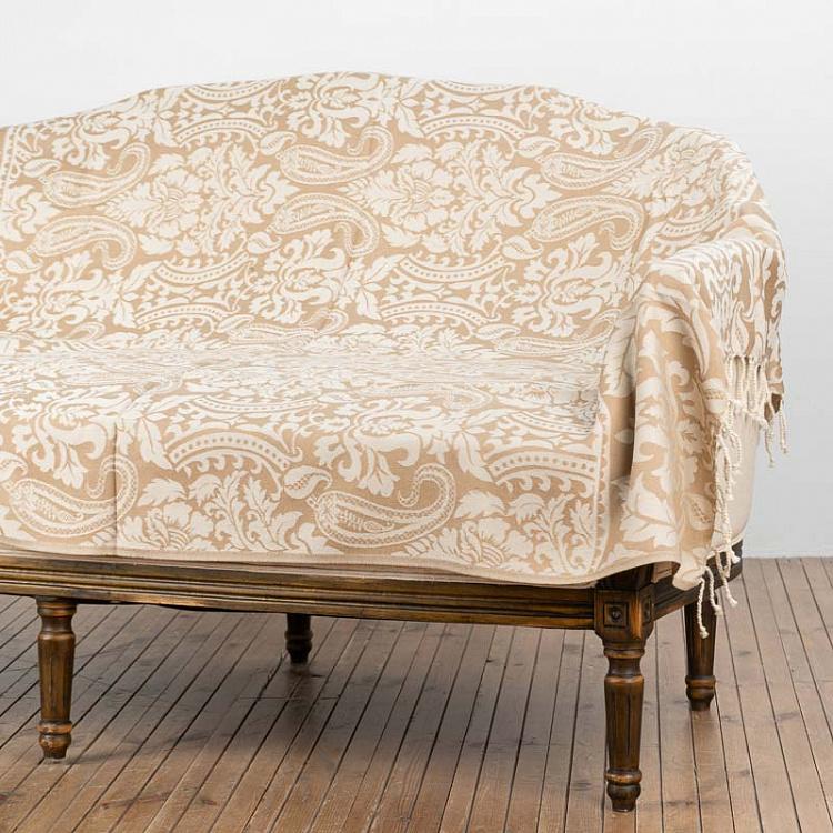 Двустороннее покрывало Патиала, жаккард и варёная шерсть, 130x180 см Pure Wool Jacquard Throw Patiala 130x180 cm