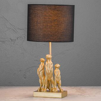 Table Lamp Golden Meerkats