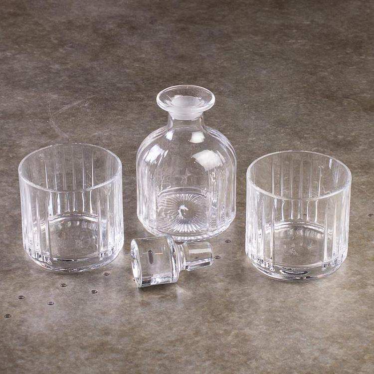 Набор Комбо из графина для виски и двух стаканов Combo Whisky Decanter and Glasses Set