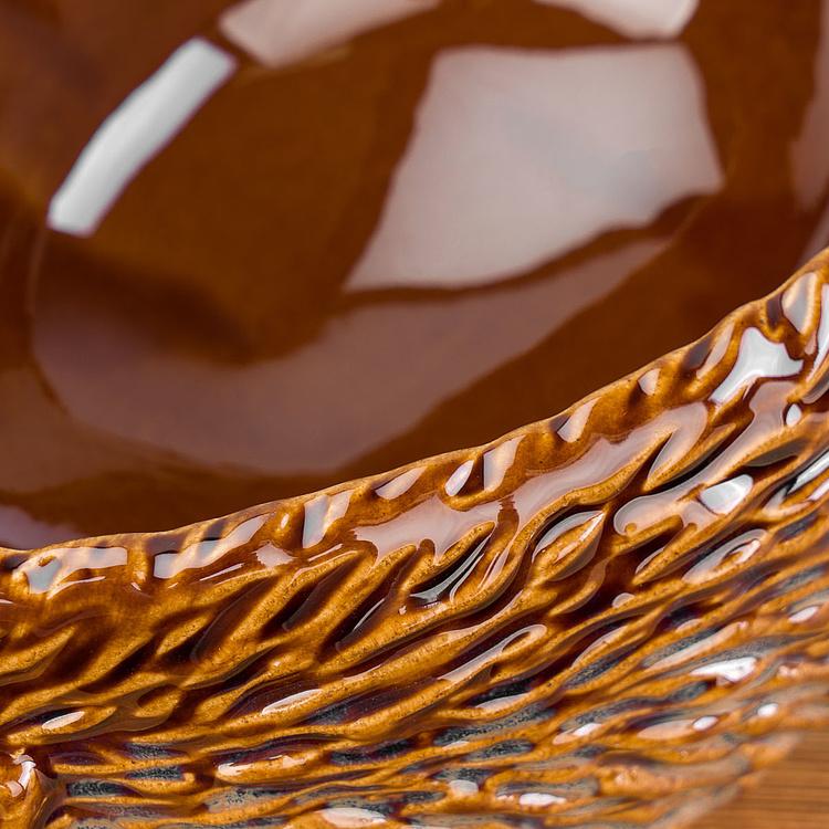 Салатница Ёж Stoneware Hedgehog Bowl Brown