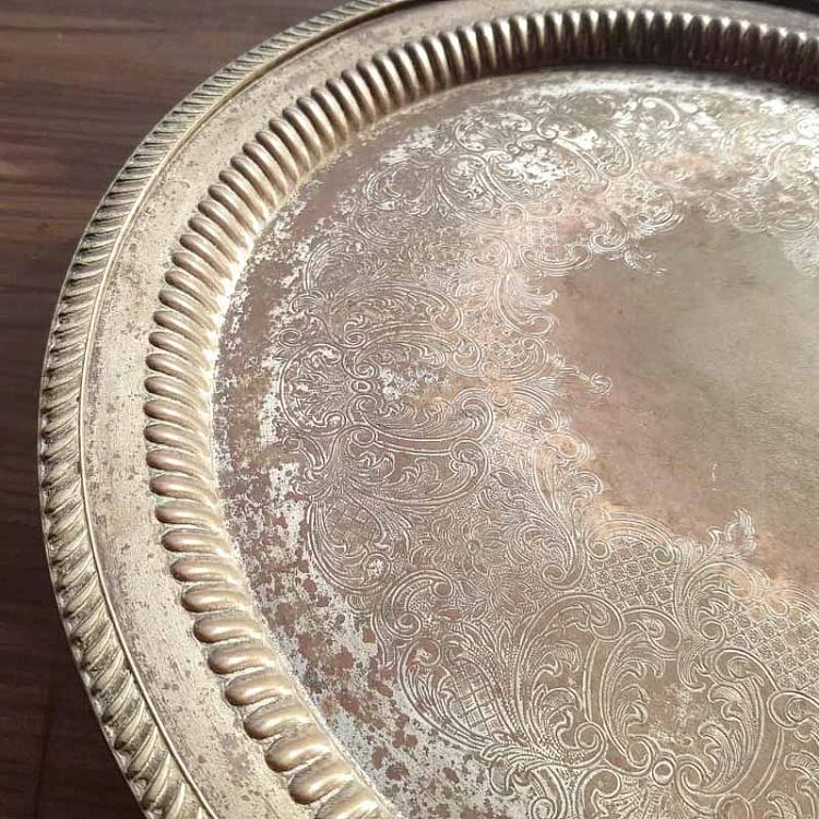 Винтажный серебряный поднос 7 Vintage Old Silver Plate 7
