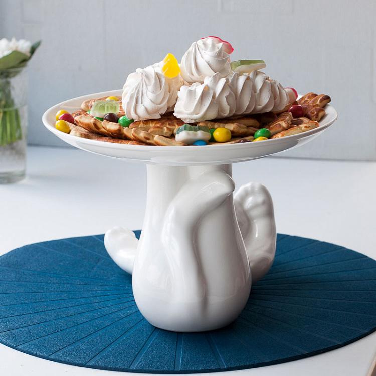 Сервировочная подставка-тортовница Котик, M Decorative Plate Cat Medium