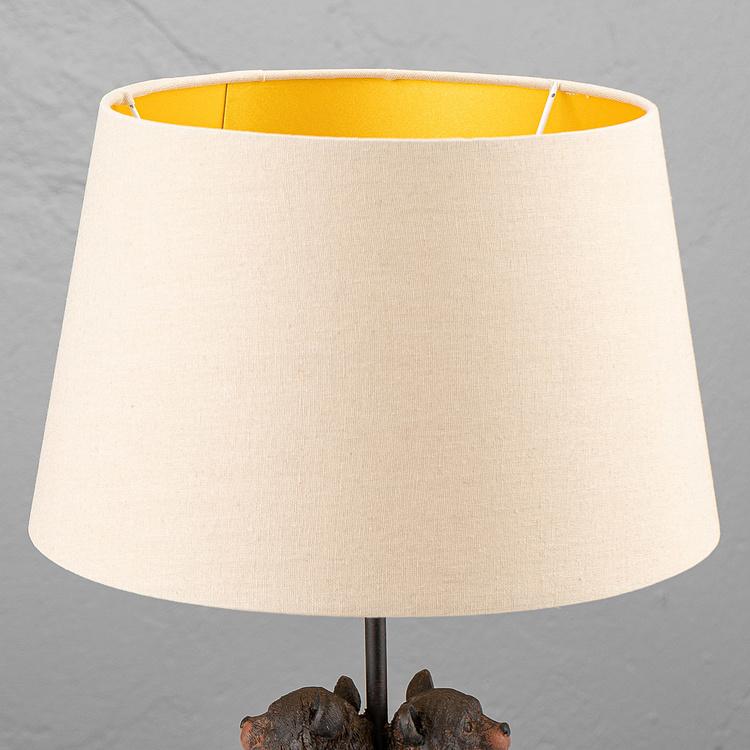 Настольная лампа с абажуром Два медведя 2 Bears Back Lamp With Shade
