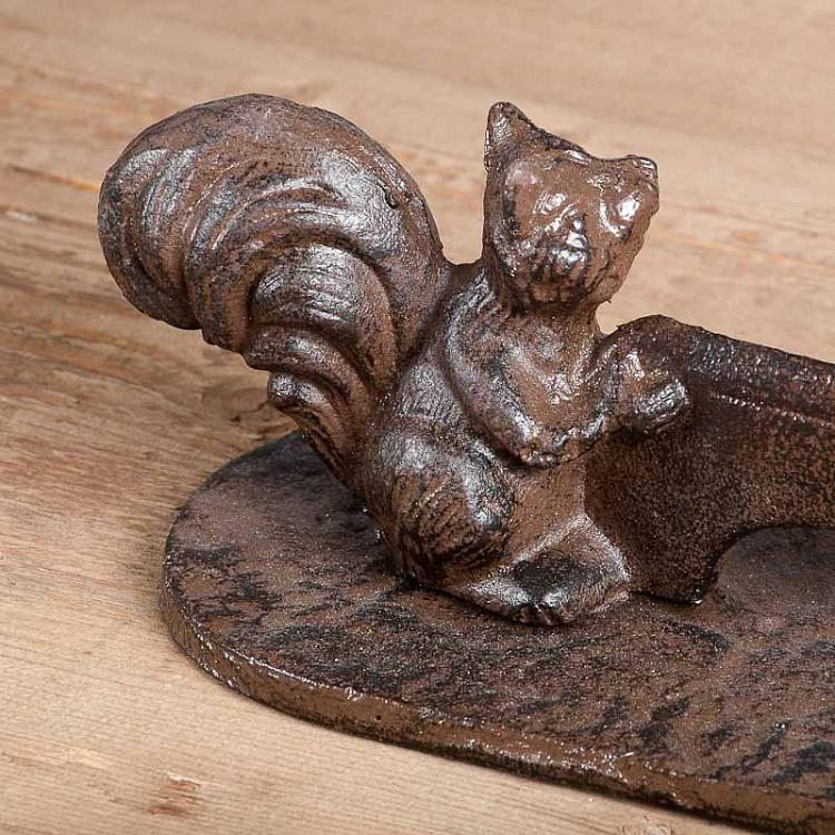 Скребок для обуви из чугуна Double Squirrel Scraper In Cast Iron