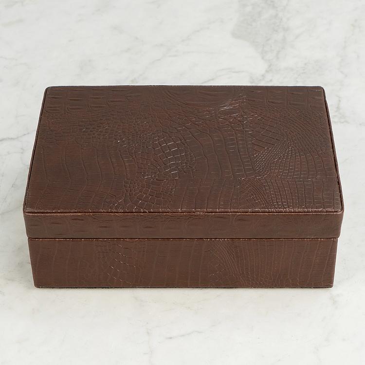 Кожаная шкатулка Бонд, L Bond Leather Box Large
