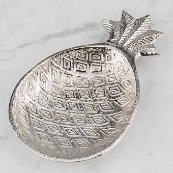 Trinket Tray Silver Pineapple