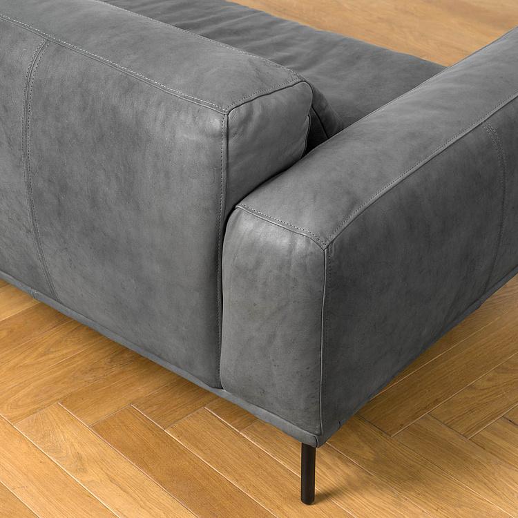 Угловой модульный кожаный диван Студио Studio Group Leather