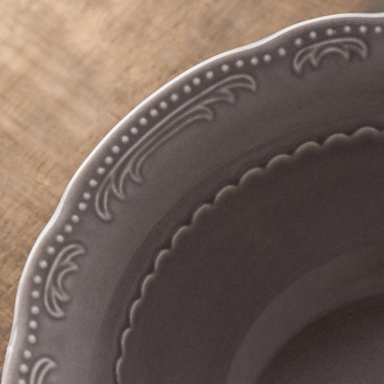 Туманно-серая салатница Старая Вена, S Vecchio Vienna Salad Bowl Small London Smoke