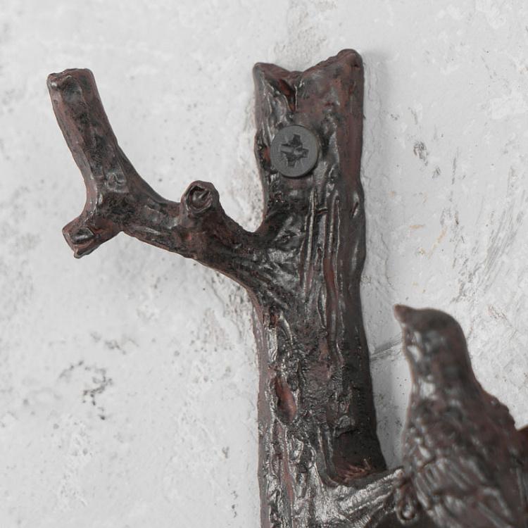 Двухрожковый крючок Птичка на дереве Hook With Bird On A Tree