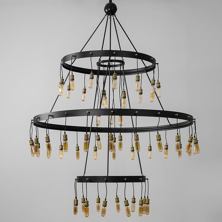Каскадная люстра Орбиты Orbits Chandelier Bulb Screw 60W