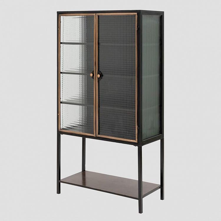 Сервант из полосатого стекла Мираж Mirage Stripped Glass Display Cabinet