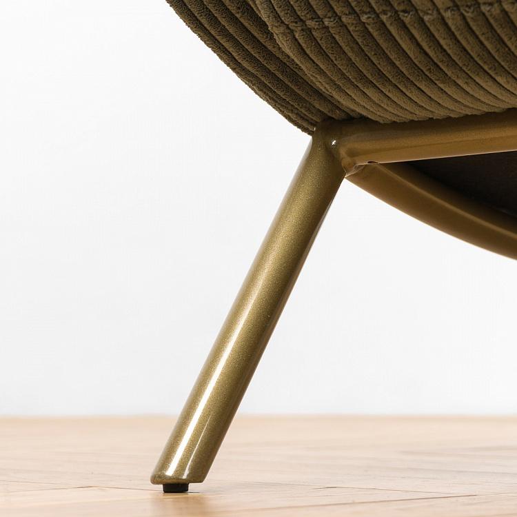 Зелёное кресло Альберт Albert Armchair Green Velvet