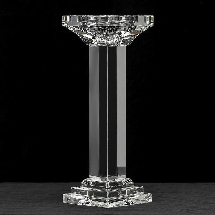 Хрустальный подсвечник Леон  Leon Crystal Pillar Candle Holder