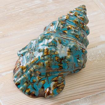 Decoration Shell Blue Medium discount