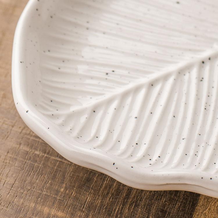 Широкое сервировочное блюдо-лист Зельда, S Zelda Plate Leaf Wide Small