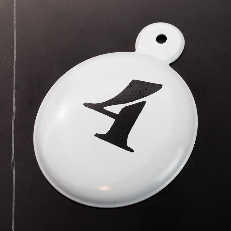 Подвесная металлическая цифра 44 Hanging Number 4