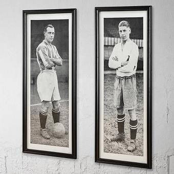 Set Of 2 Sporting Footballers