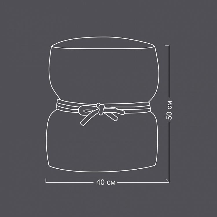 Белый пуфик Куронн Couronnes Footstool White