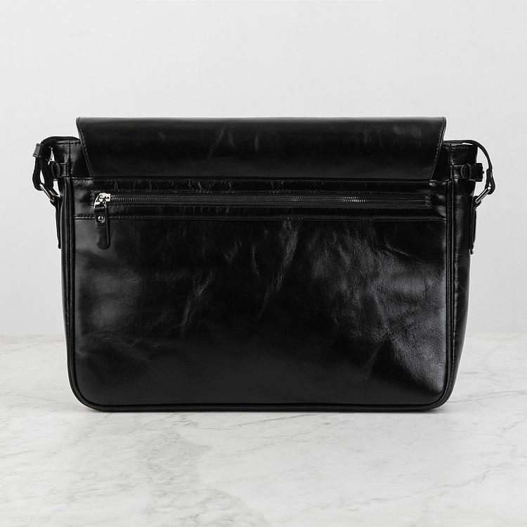 Кожаная мужская сумка-портфель Мессенджер Satchel Messenger Bag