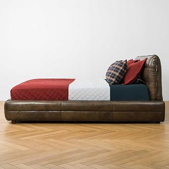 Двуспальная кровать Sahara Double Bed RM натуральная кожа Antique Master