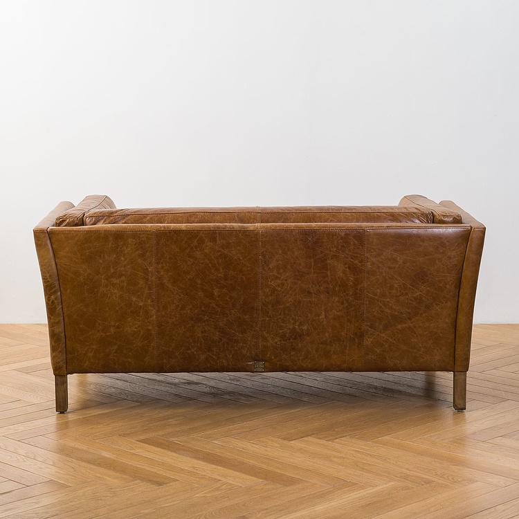 Двухместный диван Томми, светлые ножки Tommy 2 Seater, Light Brown Wood D