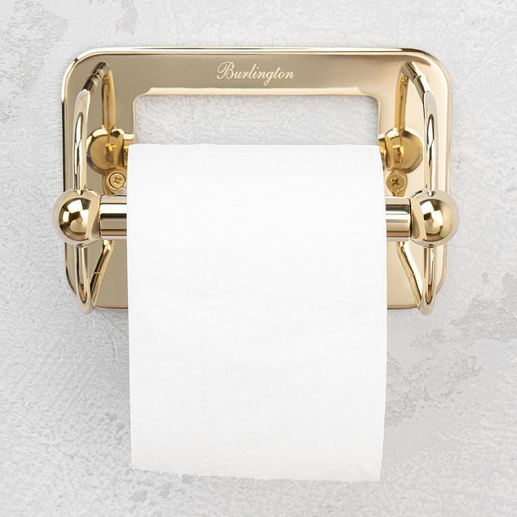Держатель туалетной бумаги золотого цвета Toilet Roll Holder Gold