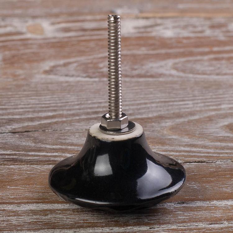 Мебельная ручка-кнопка Сохо Ночь Ceramic Soho Night Knob