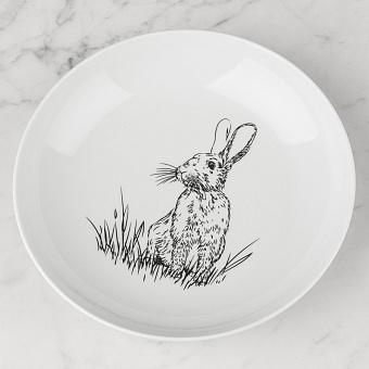 Hare In The Meadow Deep Plate