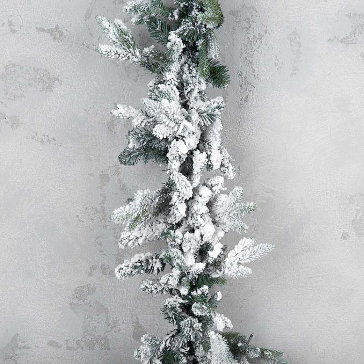 Светодиодная заснеженная еловая гирлянда LED Spruce Garland With Snow 150 cm