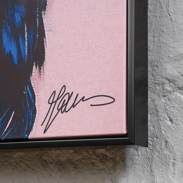 Фото-принт на холсте в раме Синий какаду Canvas Picture With Frame Blue Cockatoo