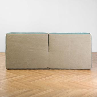 Двуспальная кровать Arizona Double Bed RM натуральная кожа Teal Master