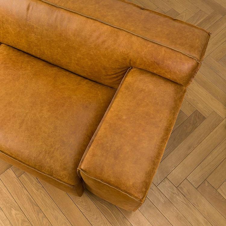 Трёхместный диван Мадрид, светлые ножки Madrid 3 Seater, Light Brown Wood D